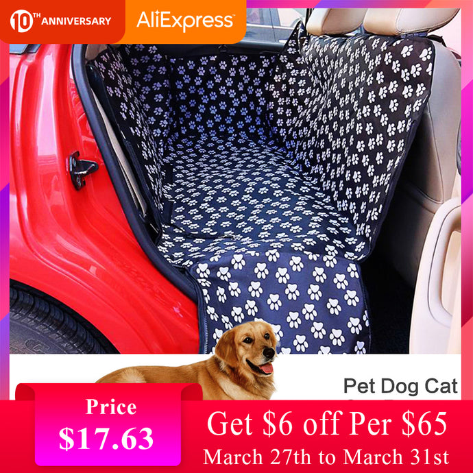 Pet carriers Oxford Fabric Car Pet Seat Cover Dog Car Back Seat Carrier Waterproof Pet Hammock Cushion Protector Dropshipping